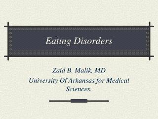 Eating Disorders