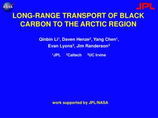 LONG-RANGE TRANSPORT OF BLACK CARBON TO THE ARCTIC REGION