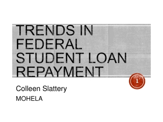 Trends In Federal Student Loan Repayment