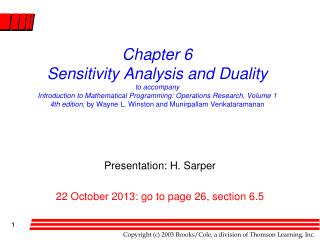 Presentation: H. Sarper 22 October 2013: go to page 26, section 6.5