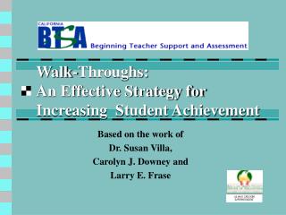 Walk-Throughs: An Effective Strategy for Increasing Student Achievement