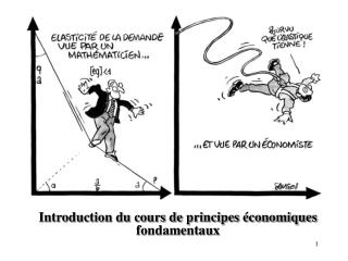 Introduction du cours de principes économiques fondamentaux