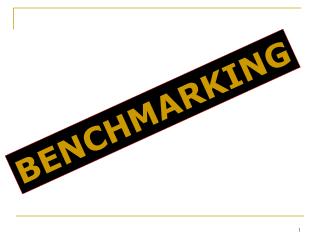 BENCHMARKING