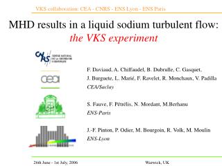 MHD results in a liquid sodium turbulent flow: the VKS experiment