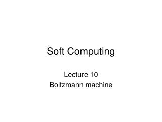 Soft Computing