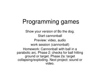 Programming games