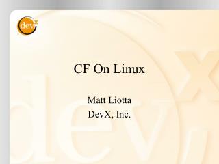 CF On Linux