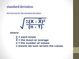 standard deviation