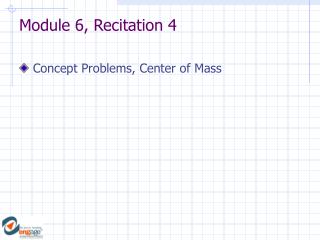 Module 6, Recitation 4