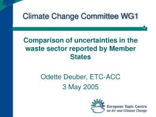 Climate Change Committee WG1