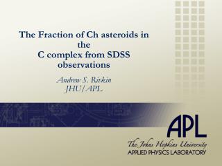 The Fraction of Ch asteroids in the C complex from SDSS observations