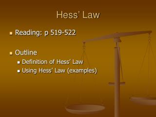 Hess’ Law
