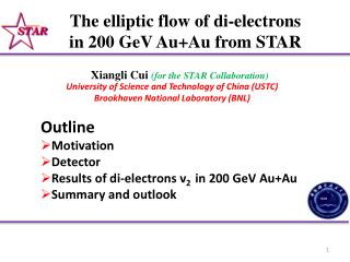 Xiangli Cui (for the STAR Collaboration)