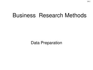 Business Research Methods