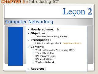 CHAPTER 1 : Introducing ICT