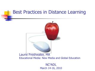 Best Practices in Distance Learning