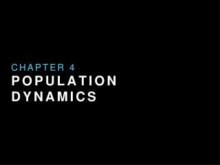 Population Dynamics