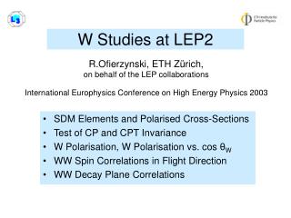 W Studies at LEP2