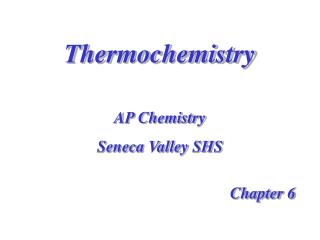 Thermochemistry