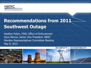 Recommendations from 2011 Southwest Outage
