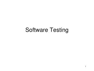 Software Testing