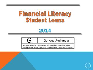 Financial Literacy Student Loans 2014