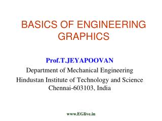 BASICS OF ENGINEERING GRAPHICS