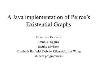 A Java implementation of Peirce’s Existential Graphs