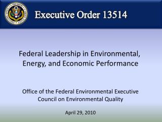 Executive Order 13514