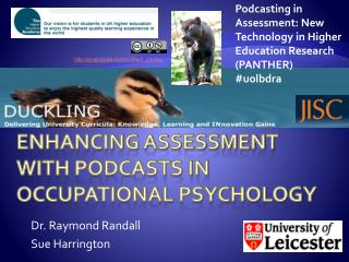 Enhancing assessment with podcasts in Occupational Psychology