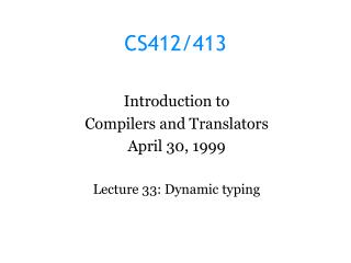 CS412/413