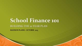 School Finance 101