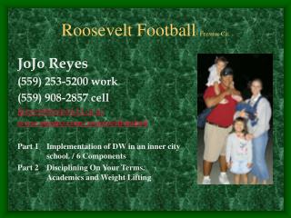 Roosevelt Football - Fresno, Ca.