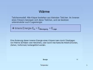 Wärme = Temperatur ?