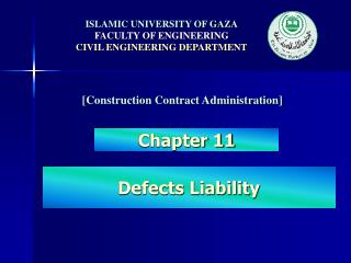 ISLAMIC UNIVERSITY OF GAZA FACULTY OF ENGINEERING CIVIL ENGINEERING DEPARTMENT