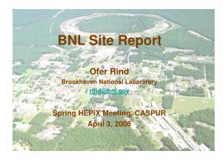 BNL Site Report