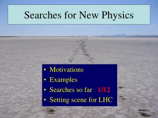 Searches for New Physics