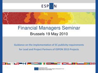 Financial Managers Seminar Brussels 19 May 2010
