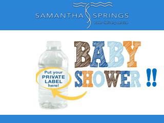 Custom Bottle Water Labels For Baby Showers