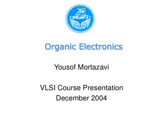 Organic Electronics