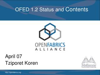 OFED 1.2 Status and Contents