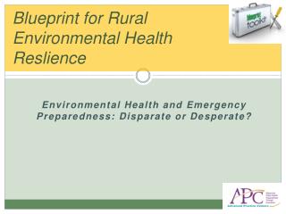 Blueprint for Rural Environmental Health Reslience