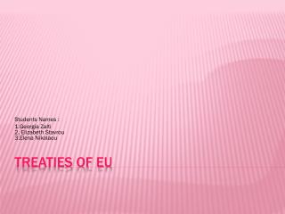 Treaties of EU