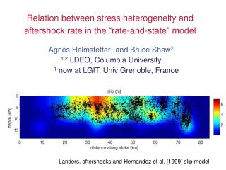 Relation between stress heterogeneity and aftershock rate in the “rate-and-state” model