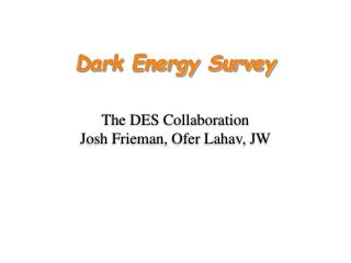Dark Energy Survey
