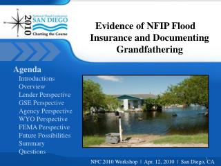 Evidence of NFIP Flood Insurance and Documenting Grandfathering