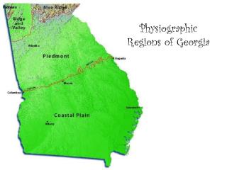 Physiographic Regions of Georgia