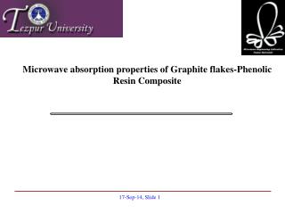 Microwave absorption properties of Graphite flakes-Phenolic Resin Composite