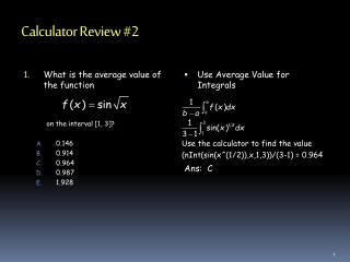 Calculator Review #2