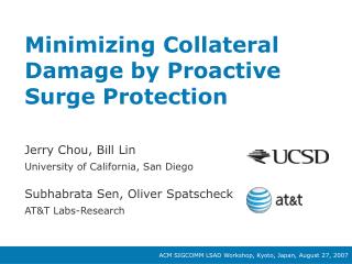 Minimizing Collateral Damage by Proactive Surge Protection